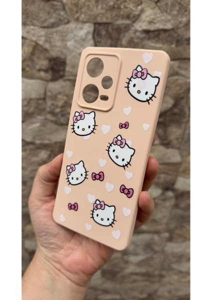 Xiaomi Redmi Note 12 Pro 5g Uyumlu Hello Kity Silikon Darbe Emici Klasik Korumalı Rubber Kılıf modelleri