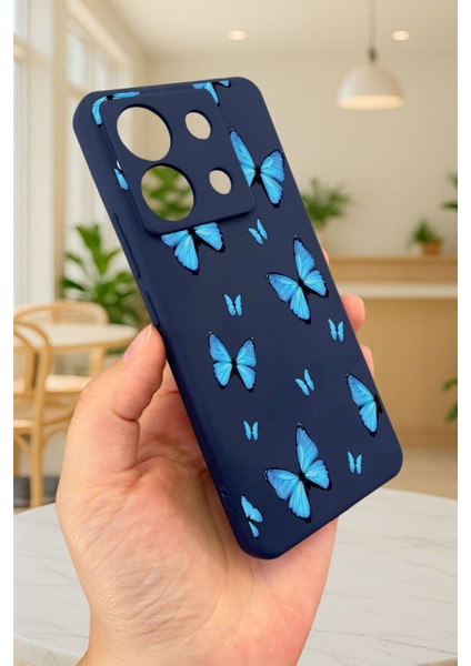 Xiaomi Redmi Note 13 Pro 5g Mavi Kelebek Desenli Silikon Darbe Emici Klasik Korumalı Rubber Kılıf indirimleri
