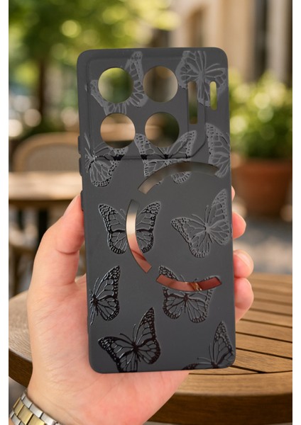 Infinix Gt 20 Pro Siyah Kelebek Desenli Silikon Darbe Emici Klasik Korumalı Rubber Kılıf fiyatları