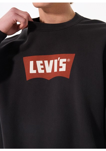 Premium Erkek Siyah Bisiklet Yaka Sweatshirt 003VK-0000 fiyatları