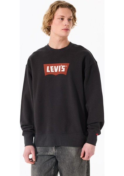 Premium Erkek Siyah Bisiklet Yaka Sweatshirt 003VK-0000 indirimleri