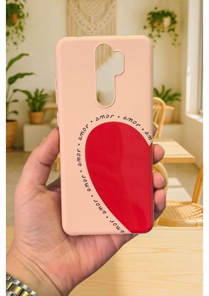 Xiaomi Redmi Note 8 Pro- Amor Kalp Silikon Darbe Emici Klasik Korumalı Rubber Kılıf fiyatları