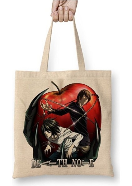 Death Note Bez Çanta Uzun Saplı Alışveriş Çantası Plaj Çantası