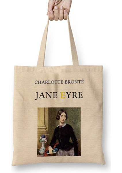 Jane Eyre Charlotte Bronte Jan Eyre And Mr Rochester 02 Bez Çanta Uzun Saplı