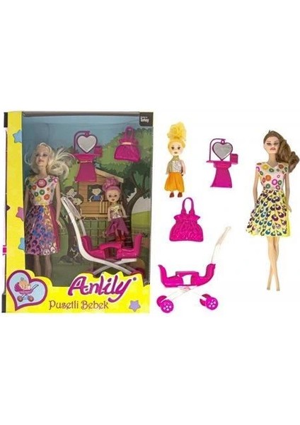 Anlily Bebek Arabalı Aksesuarlı Oyuncak Bebek fiyatları
