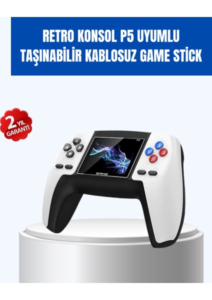 520 Oyunlu Taşınabilir Retro Oyun Konsolu | P5 Gamepad - N950J574-M70950