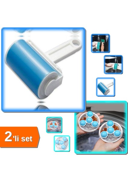 Çamaşır Makinesi Tüy + Toz Toplayıcı + Tüy ve Toz Toplama Rulosu, Evcil Hayvan Tüyleri Için – K9B2FQ