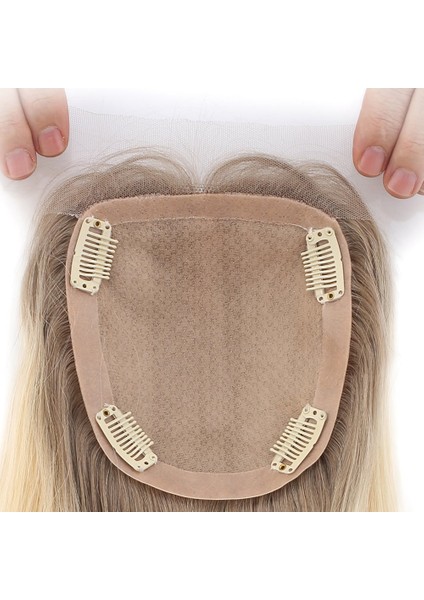 Ön Kısmı Ekstra Tül Rus Kumralı / Platin Ombreli Baby Taban Tepelik / 13X14CM modelleri