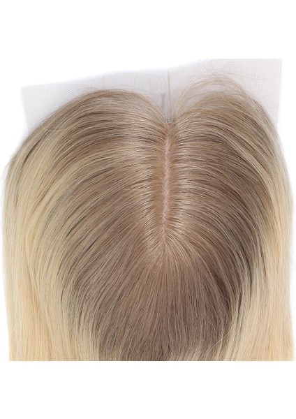 Ön Kısmı Ekstra Tül Rus Kumralı / Platin Ombreli Baby Taban Tepelik / 13X14CM fırsatları