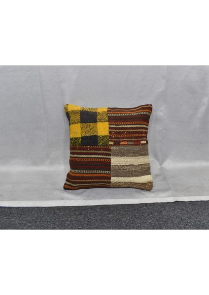 Yeni El Dokuma Patchwork Kırkyama Dekoratif Kilim Kırlent Yastık Kılıfı 6541 fiyatları