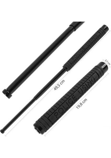 Erolav Açılır Teleskopik Police Jop – Acil Savunma Için Kompakt Çelik (Siyah) modelleri