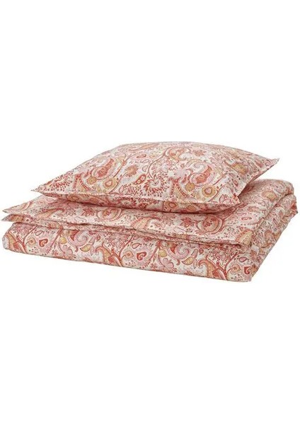 Rodgersıa Tek Kişilik Nevresim Seti Pembe Beyaz 150 x 200/50 x 60 cm