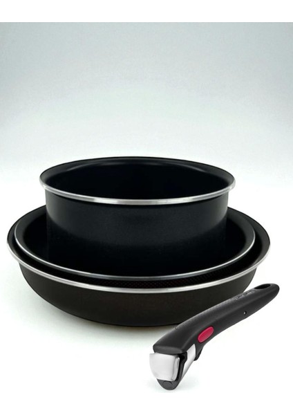 Ingenio 20 cm Tava + 22 cm Tava + 16 cm Kaserol ve Çıkarılabilir Sap