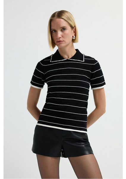 Erkek Yaka Incili Kazak C.siyah 13945628000 fırsatları