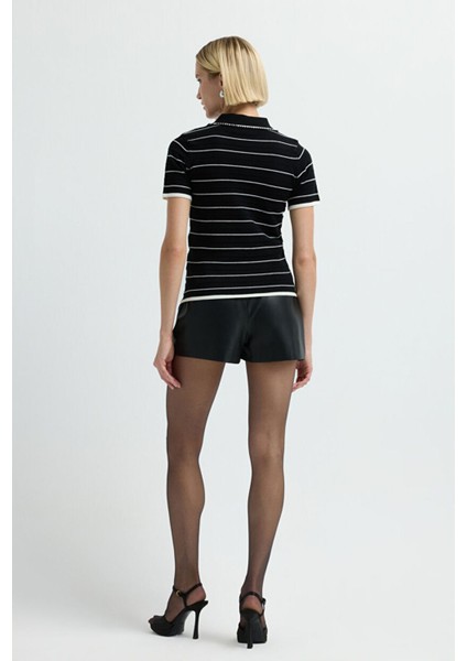 Erkek Yaka Incili Kazak C.siyah 13945628000 indirimleri