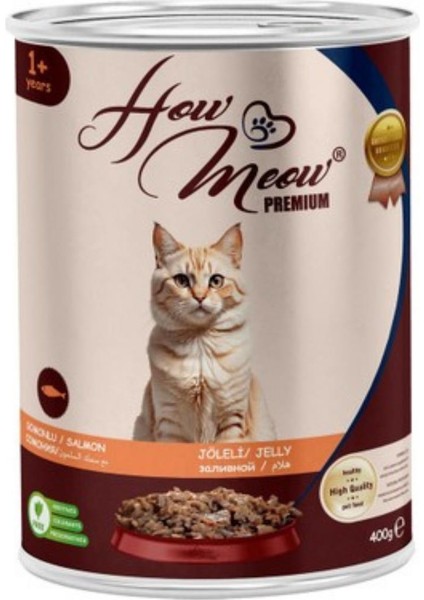 Somonlu Jöleli Parça Etli Yetişkin Kedi Konservesi 400 gr