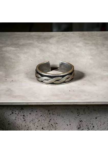 4 Adet 925 Ayar Gümüş Kaplama Ayarlanabilir El Yapımı Erkek Kadın Aslan Yüzük Seti fırsatları