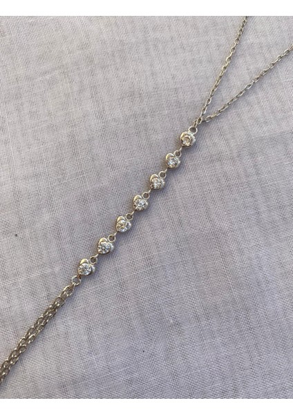 925 Ayar Gümüş Zirkon Taşlı Kalp Model Genç/yetişkin Kadın Şahmeran - Şık Tasarım fırsatları