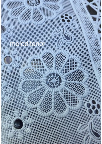 Meiwa Şeffaf Kaplama Iplik Desen Kenarı Dantelli Pvc Lüks Dikdörtgen Muşamba Masa Örtüsü modelleri