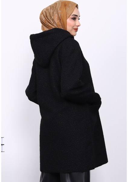 Siyah Fermuarlı Cepli Buklet Kaban fırsatları