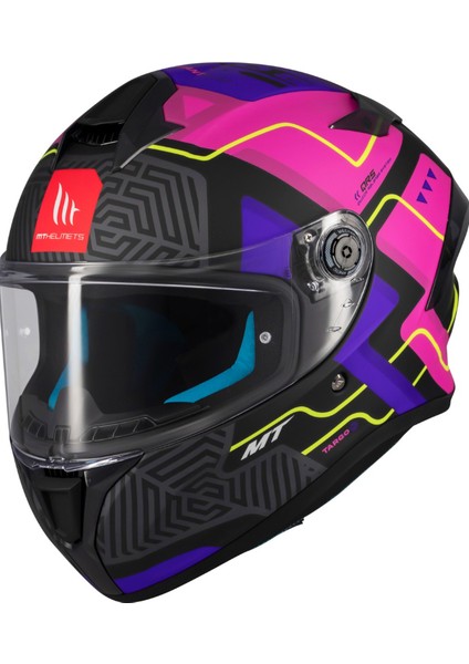 mt Targo Brık C8 Mat Pembe Kapalı Kask (Xs)