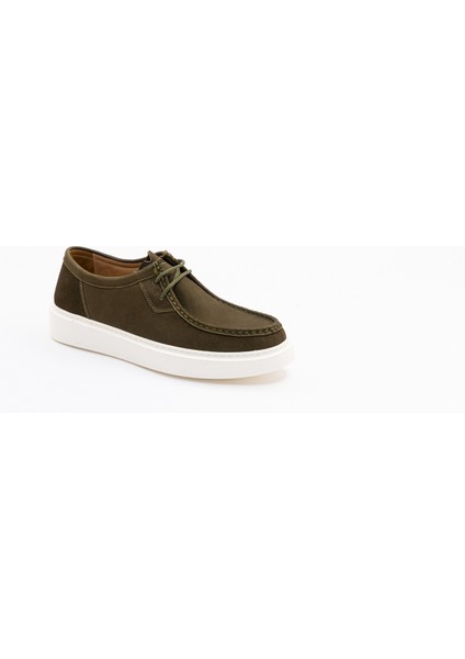 Yt Koyu Haki Nubuk Deri Günlük Erkek Ayakkabı modelleri
