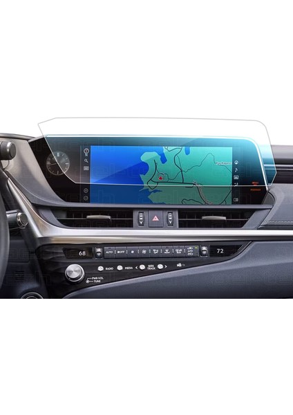 Lexus Es 300H 2018-2021 Uyumlu 12.3 Inç Navigasyon 9h Nano Ekran Koruyucu