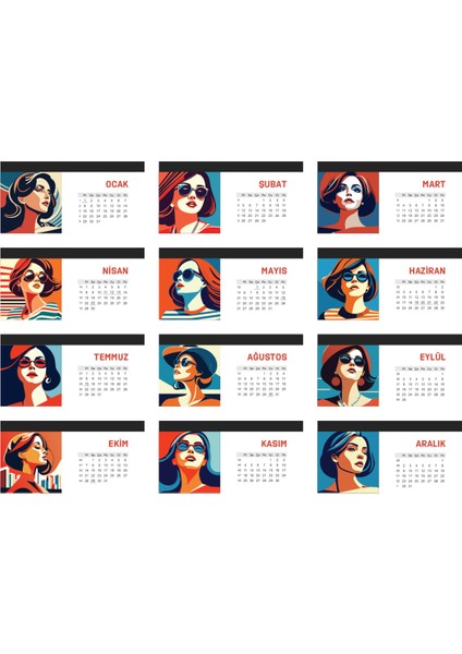 Kadın Temalı Masaüstü Takvim fiyatları