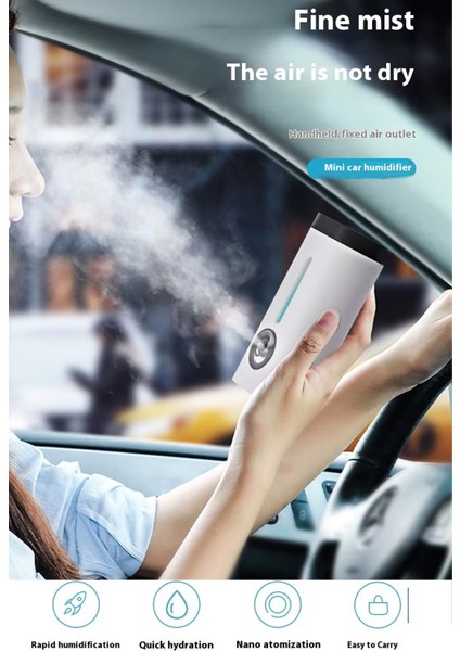 Araç ve Ev Ultrasonik Hava Nemlendirme Cihazı Nano Sprey Araç Içi Buharlı Koku Difüzörü fırsatları