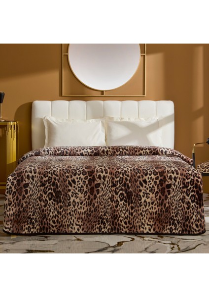 Savanna Çift Kişilik Ispanyol Battaniye Kahverengi