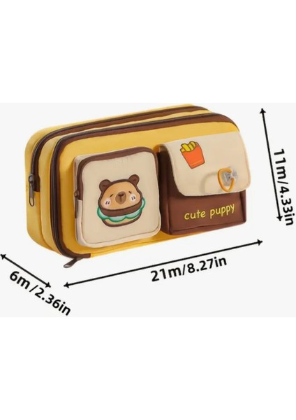 Capybara Desenli Büyük Kapasiteli Kalem Kutu Kapibara Kalemlik fiyatları