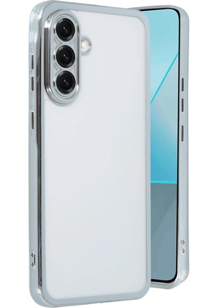Samsung Galaxy A56 Kılıf Lensli Silikon - Gümüş - MRS2398-4082
