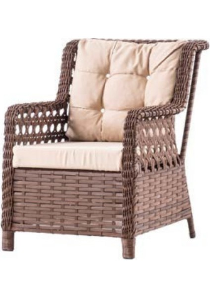 Doğal Hasır Görünümlü Bahçe Balkon Oturma Grubu 6 Parça – (3+1+1+Masa+2 Puf) fırsatları