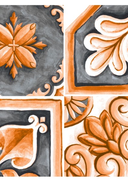 Seramik Desenli Yırtılmaz Silinebilir Sağlıklı Tekstil Duvar Kağıdı modelleri