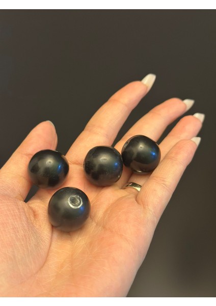 4 Adet 2 cm Plastik Siyah Takı Boncuğu fiyatları