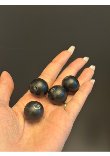 4 Adet 2 cm Plastik Siyah Takı Boncuğu fırsatları