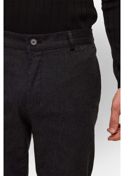 Yan Cep Armürlü Siyah Erkek Kumaş Pantolon PN2016600180 fırsatları