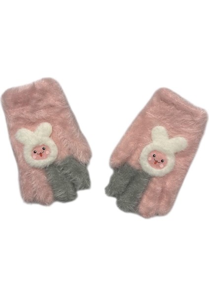 Kitti 4-8 Yaş Kız Çocuk Yumuşak Dokulu Sevimli Eldiven