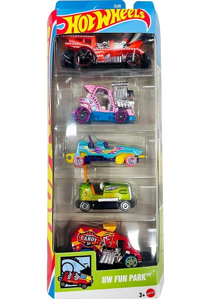 Beşli Araba Seti Hw Fun Park JBJ88