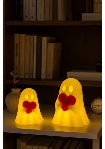 Kalpli Hayalet Figürü 2’li Pilli Mum Ile Kullanım Romantik Ev Dekorasyonu Hediye Alternatifi