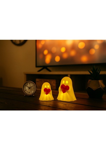 Kalpli Hayalet Figürü 2’li Pilli Mum Ile Kullanım Romantik Ev Dekorasyonu Hediye Alternatifi fiyatları