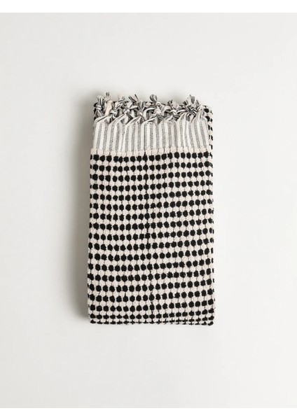 Polka Dot 2'li Siyah Havlu Seti fiyatları