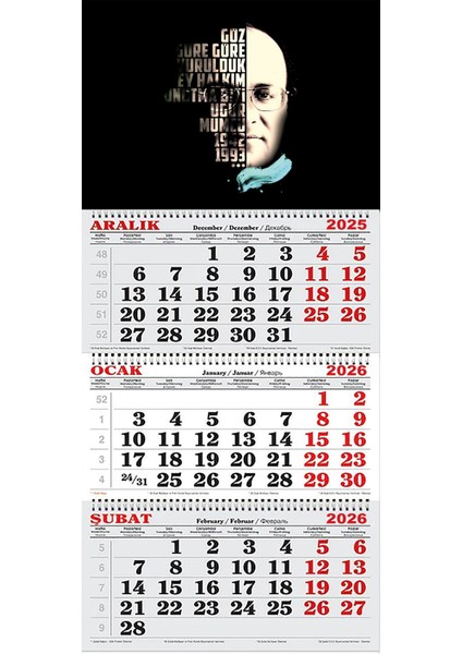 2026 Yılı Gemici Takvimi-Uğur Mumcu