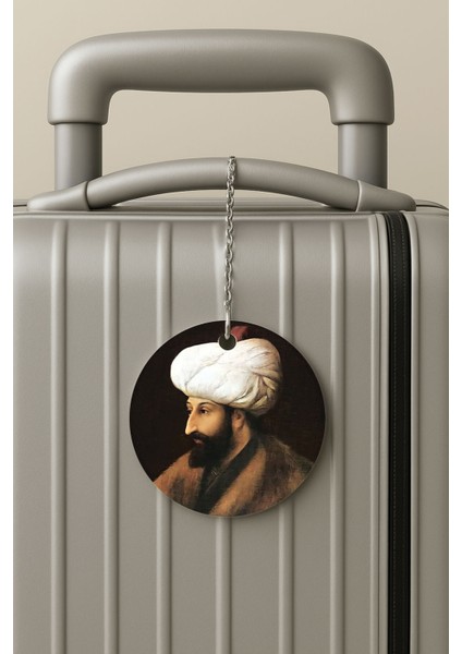 Pleksi Zincirli Bavul Etiketi Seyahat Tatil Için Tasarım Valiz Etiketi Fatih Sultan