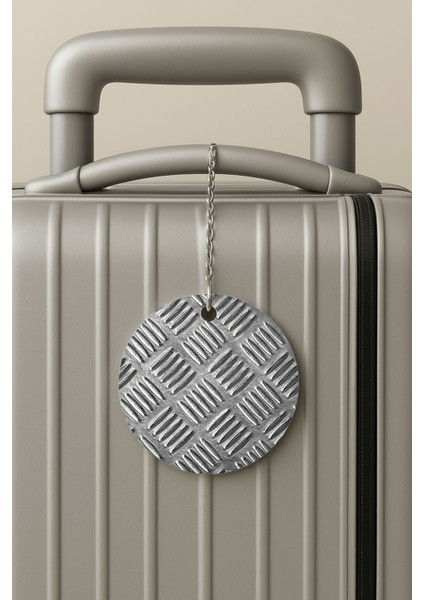 Pleksi Zincirli Bavul Etiketi Seyahat Tatil Için Tasarım Valiz Etiketi Pedal