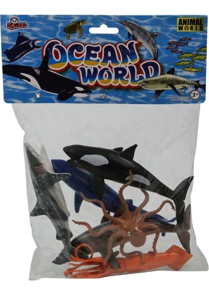 Sh-Vardem 6 Parça 5 Inch Çiftlik, Dinozor,vahşi Orman ve Deniz Hayvanları Hayvan Seti - 1 Adet Stokta Olan Gönderilir