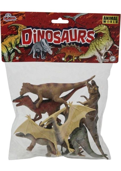 Sh-Vardem 6 Parça 5 Inch Çiftlik, Dinozor,vahşi Orman ve Deniz Hayvanları Hayvan Seti - 1 Adet Stokta Olan Gönderilir fırsatları