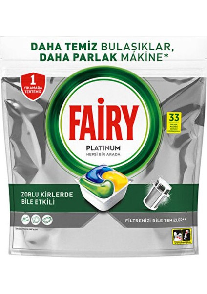 3 Adet Fairy Tablet Platinum 33 Lü fiyatları