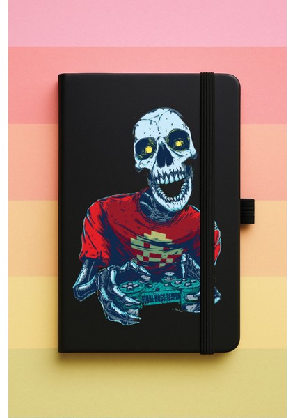 Final Boss Baskılı Tarihsiz Yuvarlak Köşeli Desenli Uv Termo Defter