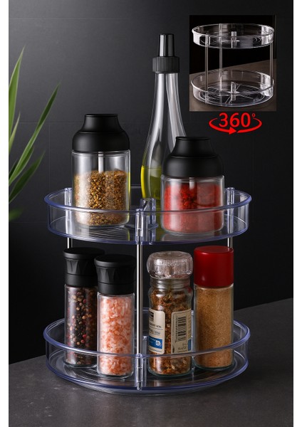 Çok Amaçlı Dönebilen 2 Katlı Organizer